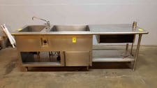 Stainless Steel Sink, 96" L x 27" width x 44" H