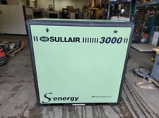 148 cfm, 150 psi, Sullair #3010AC, rotary screw air compressor, skid mounted, 50 HP