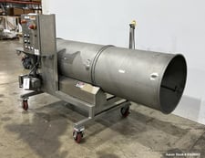 Cretors Flo-Thru #FTSC200-Q2R-PPOM-X, Savory Coater, Stainless Steel, 24" diameter x 82" L Drum, 1/2 HP