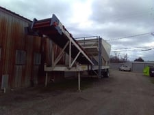 Portable hopper with stationary 80' conveyor, new, never used, 2016