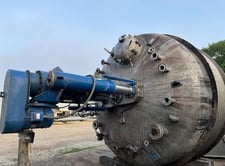 Rosenmund, 8 square meter nutsche filter, 304 Stainless Steel, 20 HP main drive, hydraulic pack, 1991