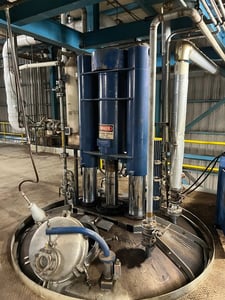 Rosenmund, 4 square meter nutsche filter, Stainless Steel, 10 HP main drive, hydraulic pack, 1986, rebuilt