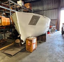 Marine safety 30' open fiberglass lifeboat, 78 person, 1978, remanufactured