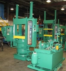 393 Ton, Slabside press, 27" x 24", 22" daylight, 16" stroke, 20" dia.ram, 10 HP, Tenor 763 PLC, #1812