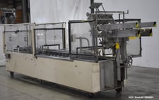 Adco #15E60EC, Wide Frame Semi-Automatic Horizontal Glue Cartoner, 20-120 CPM, 6" L x 4" width x 12" depth