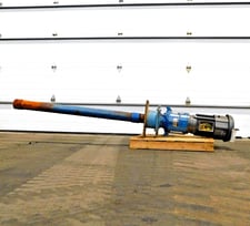 100 GPM @ 200' TDH, Goulds #VIT-CT, vertical turbine pump, 10 HP, 3510 RPM