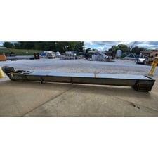 16" diameter x 24' long, Mild Steel Incline Industrial Screw Auger Conveyor, 5 HP