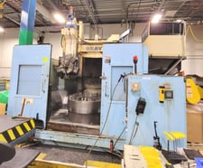 48" Gray #RM, CNC vertical turret lathe, 56" swing, 48" hydro chuck, 287 RPM, 5-sided turret, Fanuc 18-TT