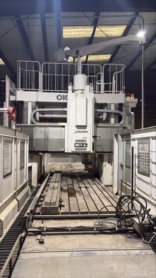 Okuma #MCV-AII, Vertical Mill CNC double column machining center, 72 automatic tool changer, 118" X, 78" Y