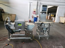 Loma, Metal Detector, Air Blast reject, 6" width x 3" H Aperture, 5" width belt, 32" H infeed & discharge