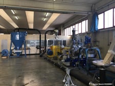 5" Prealpina, Single Screw Extruder, electrically heated, air cooled, 1100 lb./hr.