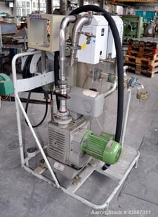 Leybold-Heraeus #DK5, Oil Seal Vacuum Pump, Rotary Piston, 25" mm Inlet, 38 mm Outlet, 1.5 kW, 1410 RPM, 500 V