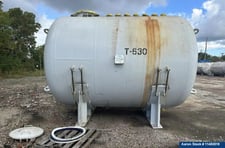 6000 gallon Pfaudler, Glass Lined Chemstore Receiver Tank, Horizontal, 87 psi/FV @ 392 F, 2011