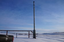 10" x 30' John Zink Company Self Supported Flare Stack