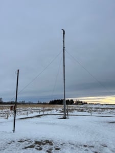 16" x 50' Sparrow Electric Co. Guyed Flare Stack