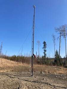 4" x 50' Tornado Guyed Flare Stack