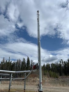 8" x 52' TORNADO COMBUSTION TECHNOLOGIES Self Supported Flare Stack