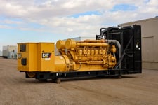 2000 KW Caterpillar #3516C, standby diesel generator, open, 277/480 Volts, 5 hours, 2013
