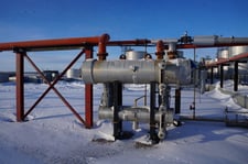 24" x 10' Flare Knockout Drum, 28 bbl, 15 PSI