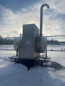 72" x 10' Flare Knockout Drum, 60 bbl 50 PSI