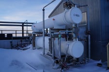 1884 sq.ft., 150 psi shell, 75 psi tube, Altex Industrial #18F41110N70410, heat excahnger, 32.3" diameter x