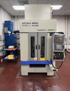 Mitsui-Seiki #VL30, CNC vertical machining center, 3-Axis, fANUC 15i-M, 7.9" X, 11.8" Y, 7.9" Z