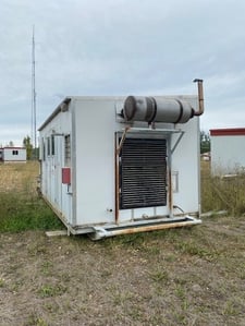 95 HP Gardner Denver #SSHG99B01, screw compressor, Caterpillar G3304NA NG engine, 1-stage, 2001