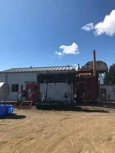 1215 HP Ariel #JGE/4, reciprocating compressor, 3-stage, Waukesha L5790GL NG engine, 1992