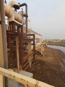 350 HP Ingersoll-Rand #5-5X9PHE, reciprocating compressor, 2-stage, Teco 355C engine, 2009