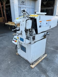 4" x 90" Hammond #OD2-D, belt sander centerless grinder / polisher, 12" diameter x 4" face wheel, 55 FPM