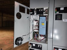 30 HP Eaton, SVX025A1-5A4N1, variable frequency drive, 600 Volts, 34 amps, like new