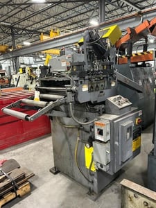 18" x .164" Littell #PM-18-7-HD, powered straightener, (7) 3" diameter rolls, air operated entry & exit pinch