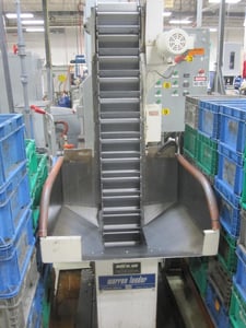 Warren #WL-1000, loader, 10" bucket, 60" discharge, DC motor & controls