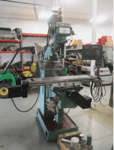 Southwestern Industries #Trak-K4-Edge, 2-Axis CNC mill, 3-Axis digital read out, 10" x50" tbl., 5 HP, air