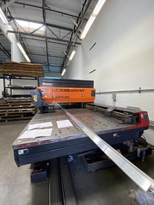 Amada #Pulsar-2415NT, CNC laser cutter, 4000 watt, 99" X, 61" Y, 11.8"Z, NT Control, 60" x 198" sheet