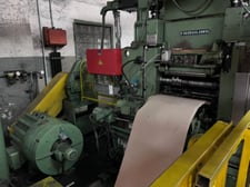 13.78" Frohling, 350mm precision ring slitting line, double loop, operator Control consoles, tooling