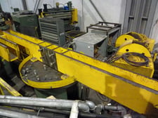 60" x .02" - .140" Alcos, slitting line, 60000 lb., left to right line, 4-arm turnstile, holddown, air clutch