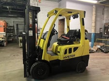 6000 lb. Hyster #S60FT, LPG forklift, side shift, 3 stage mast, 182" raised mast, 2018