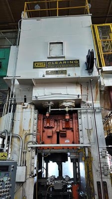 1500 Ton, Clearing #S1-1500-48-48, SSSC press, 18" stroke, 42" Shut Height, air clutch & brake, 1970