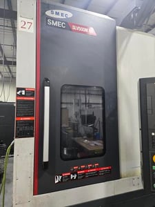 SMEC #SLV500/500M, CNC lathe, 27.5" swing, 15" chuck, 3-jaw, 2.36" bore, 18.31" dia., 19.68" lgth, A2-8