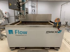 Flow #Mach-2-1313B, waterjet cutting system, 4.3'X, 4.3'Y, 7" Z, 30 HP, 55000 psi, Flow PC-Based Control, 2014