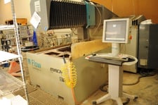 Flow #Mach-3-1313B, CNC waterjet cutting system, 4' X, 4' Y, 6" Z, 30 HP, 60000 psi, 2011