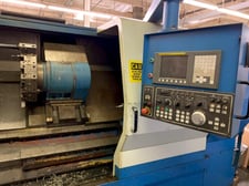 Femco #HL-55S, CNC lathe, 28" swing, 15" chuck, 3-jaw, 4.6" bar, 25" dia., 42" lgth, A2-11, 12 turret, Fanuc