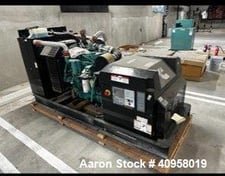 50 KW Cummins #C50D6C, Diesel Generator, open skid, 120/208 Volts, 2023