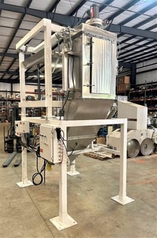 Custom Equipment Design, Bulk Bag Unloader, 48" width x 66" H Bag area, 18" diameter Discharge inlet, 51"