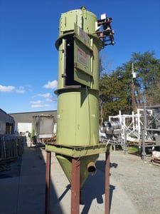 160 sq.ft., Mikropul, Pulse Jet Dust Collector, carbon steel, (16) 4.5" dia. x 96" L Cages