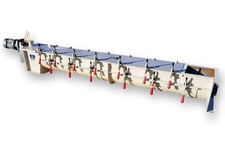 9" diameter x 8' long, Newell Machinery, Screw Conveyor, U-Trough, 10.4" x 10.4" inlet/discharge, 82 RPM