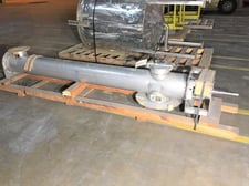9" diameter x 8' long, Thomas Conveyor, Tubular Stainless Steel Screw Conveyor, 6" inlet, 10" outlet, 8" dia.