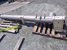 9" diameter x 8.9' long, Tubular Stainless Steel Screw Conveyor, 2 HP, 230/460 V.