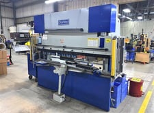 80 Ton, Darley #EHP80-25/20, hydraulic press brake, 8.4' OA, 180.5" between housing, 5.9" stroke, 9.8" throat